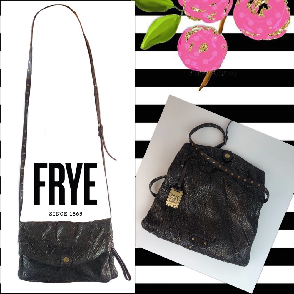 Frye Snakeskin Crossbody Purse Handbag